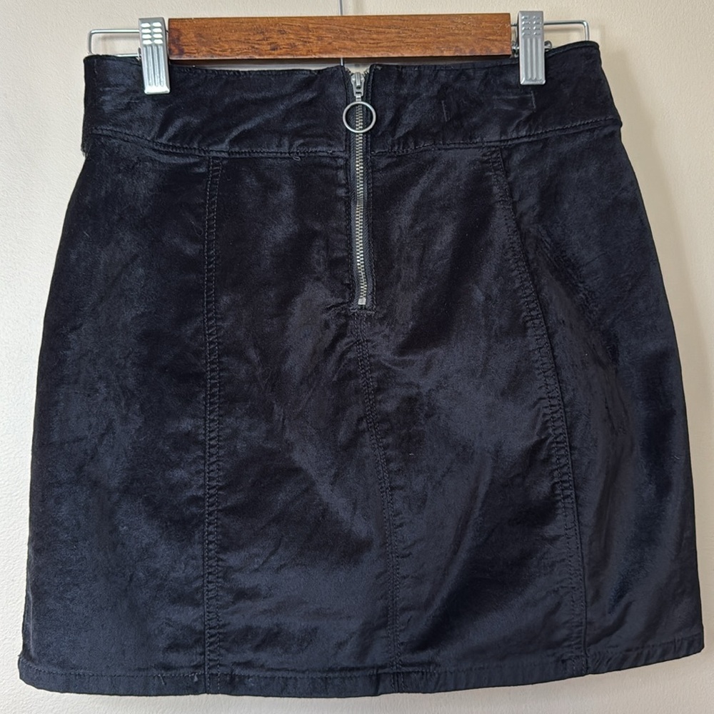 Free People Velvet Mini Skirt - Picture 3 of 6